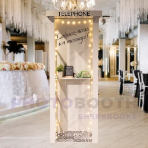 Livre d'or audio avec cabine