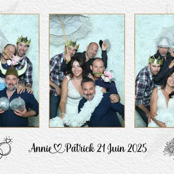 Exemple de photo 6x4 prise lors d'un mariage par Photobooth Sherbrooke