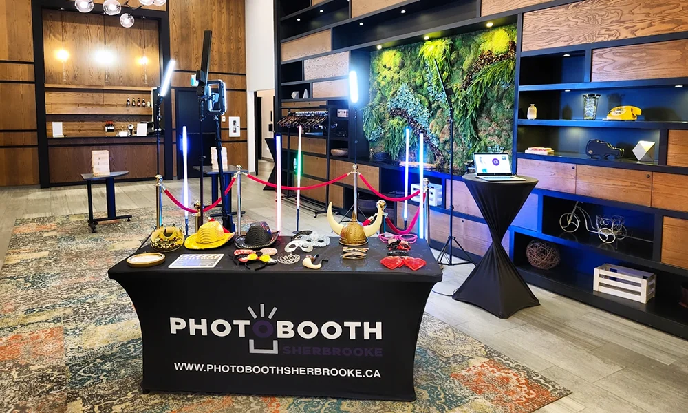 Videobooth 360 de chez Photobooth Sherbrooke à l'espace 4 saisons.